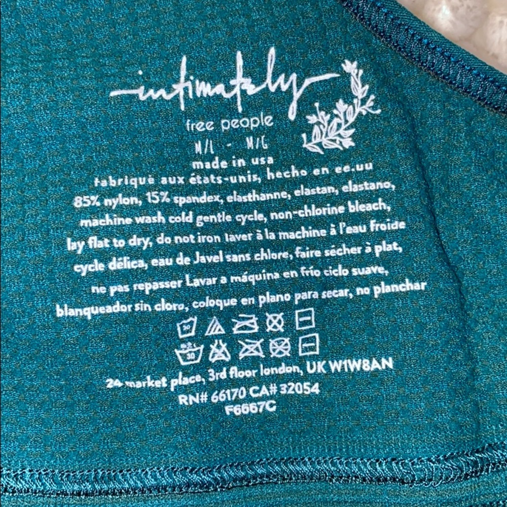 NWT Free People Stevie Lace Trim Bralette M/L - Picture 8 of 8